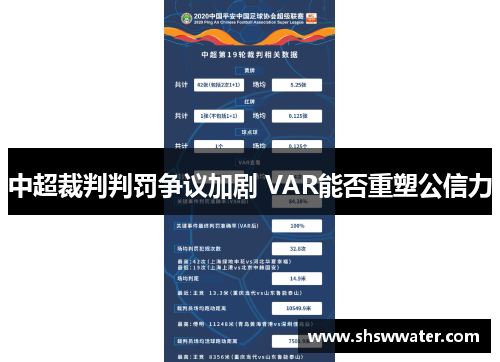 中超裁判判罚争议加剧 VAR能否重塑公信力